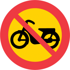 C11 Förbud mot trafik med moped klass II
