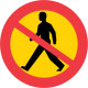 C15 Förbud mot gångtrafik