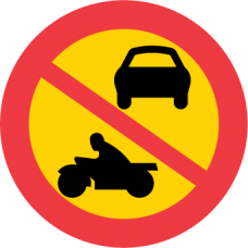 C3 Förbud mot trafik med annat motordrivet fordon än moped klass II