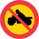 C5 Förbud mot trafik med motorcykel och moped klass I