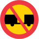 C6 Förbud mot trafik med motordrivet fordon med tillkopplad släpvagn