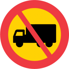 C7 Förbud mot trafik med tung lastbil