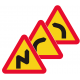 A1/A2 Varning för farliga kurvor - Klicka för fler alternativ!