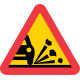 A11 Varning för stenskott