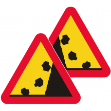 A12 Varning för stenras 