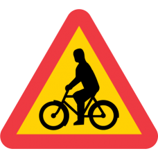 A16 Varning för cyklister och mopedförare