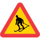 A17 Varning för skidåkare