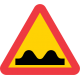A8 Varning för ojämn väg