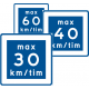 E11 - Plast - Rekommenderad lägre hastighet